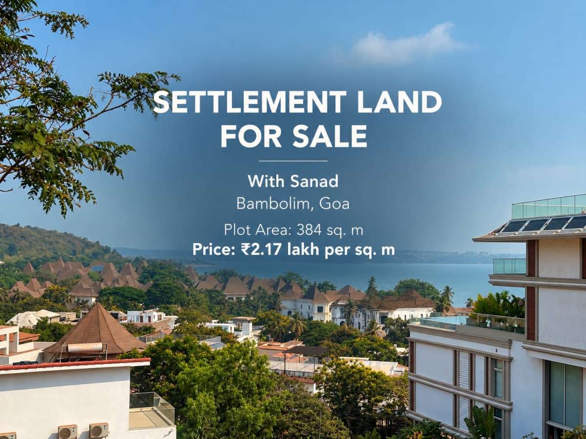 Photo of SETTLEMENT LAND FOR SALE WITH SANAD IN BAMBOLIM-PL-ES1